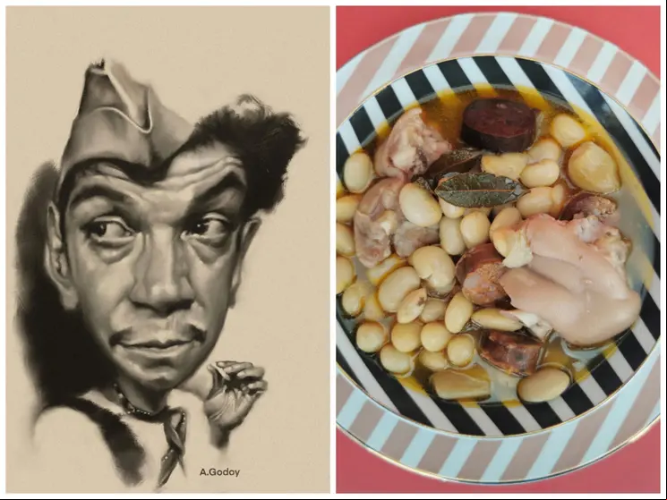 Cantinflas &   Judías chinchoneras | Karikato: Alberto Godoy