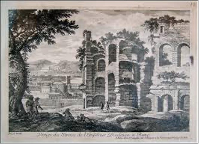 Vestigios de las termas de Diocleciano en Roma