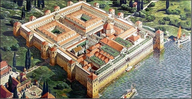 Reconstrucción del palacio dálmata de Diocleciano