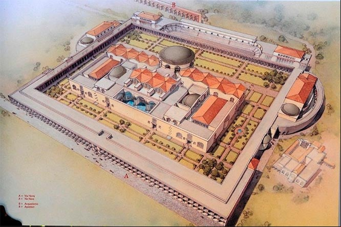 Las termas de caracalla. Recreación.