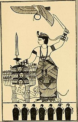Representación de la Kandake Amanirenas (40 a. C.-10 a. C.)