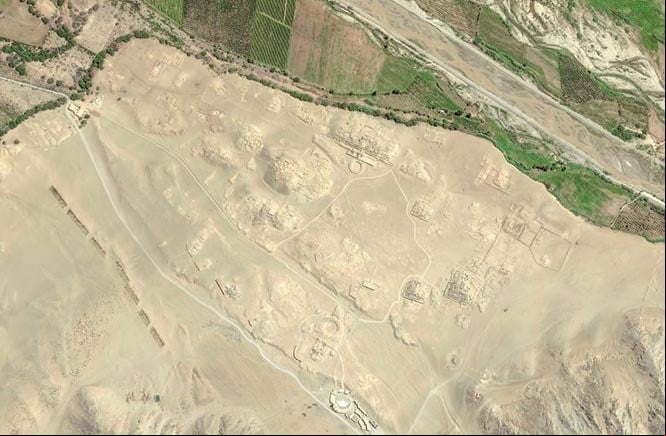Imagen del Caral desde satélite